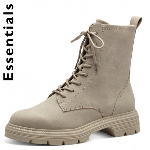 Tamaris stiefel Schnürstiefel beige