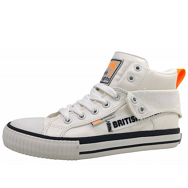British Knights Roco Sneaker high 04 white/ neon orange