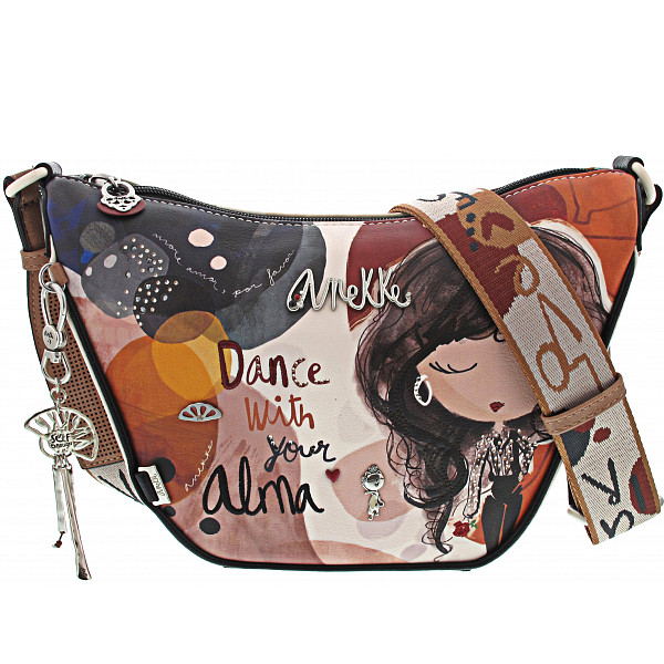 Anekke Tasche beige/braun/print