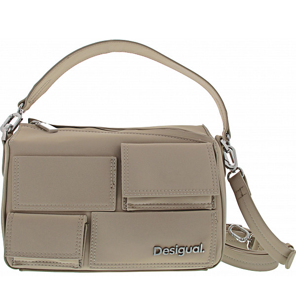 Desigual Pocket Face Phuket mini Tasche crudo