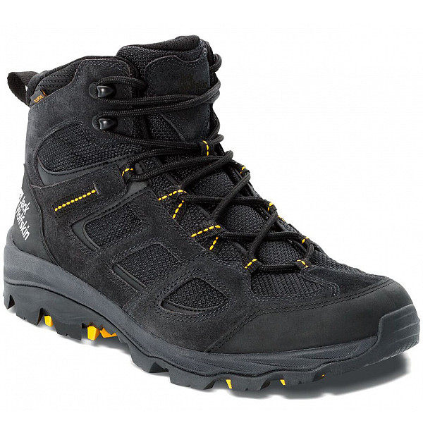 Jack Wolfskin voyo 3 tex mid Wanderschuh black/burly yellow xt