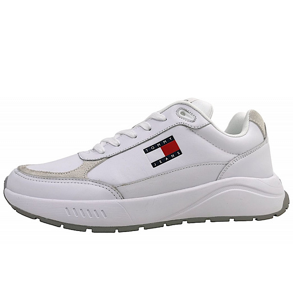 Tommy Hilfiger TJM Runner sportlicher Schnürer YBR White