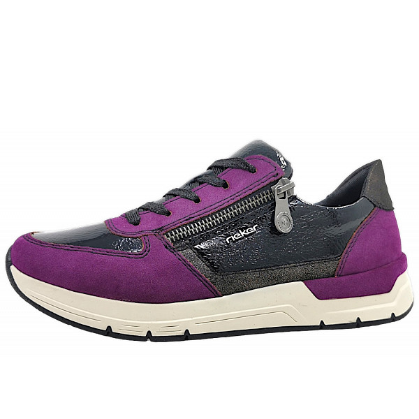 Rieker sportlicher Schnürer 30 amethyst/black