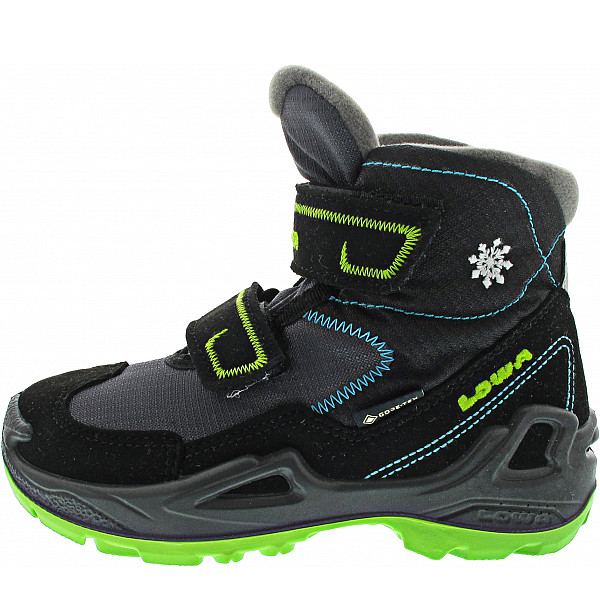 Lowa Milo GTX Mid Klettstiefel schwarz-türkis