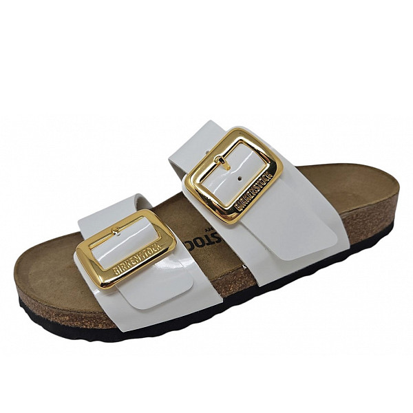 Birkenstock Sidney Cushion Buckle Pantolette white