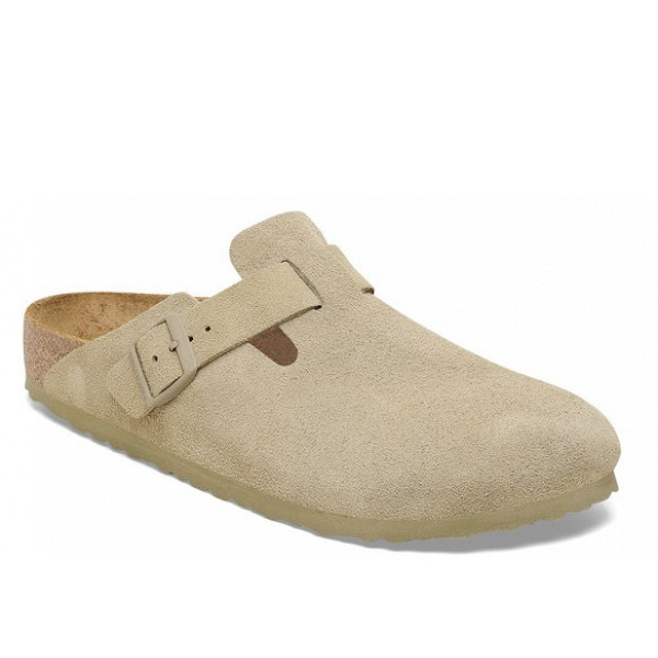 Birkenstock Boston Clogs faded khaki