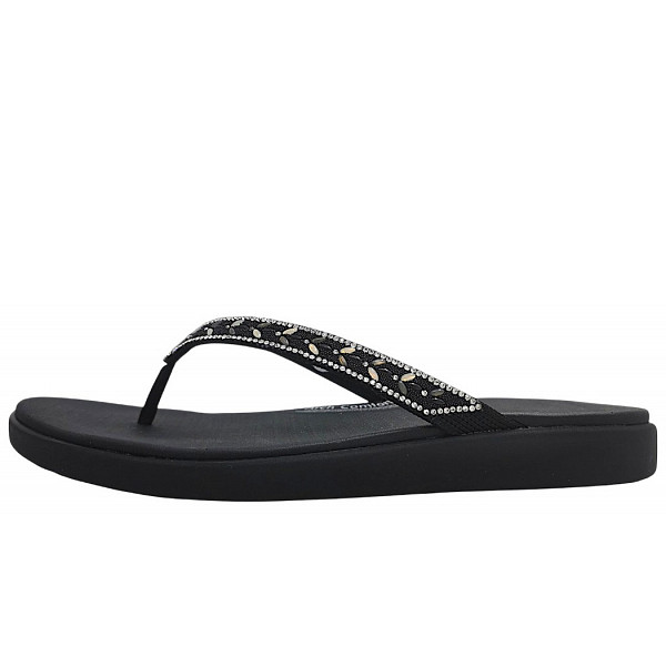 Skechers Meditation Luxe Zehensteg black BLK