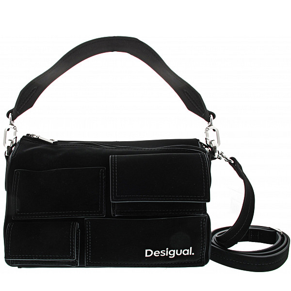 Desigual Pocket Face Phuket mini Tasche negro