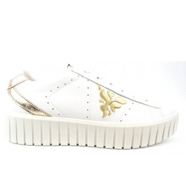 Imac Donna Ares Green bianco Sneaker Bianco Oro