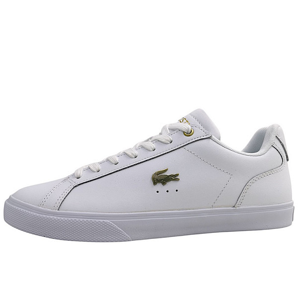 Lacoste Lerond Pro Sneakers sportlicher Schnürer 216- White/Gold