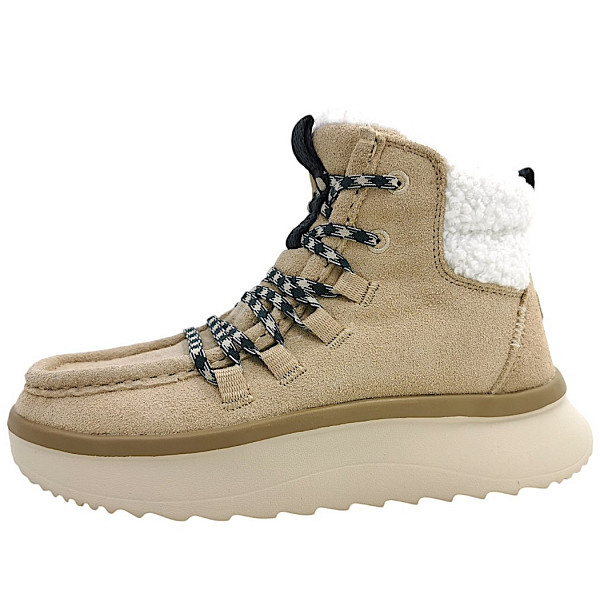 Hey Dude Wendy Peak Apres Suede Co Schnürstiefel 3 VD Sand /Beige