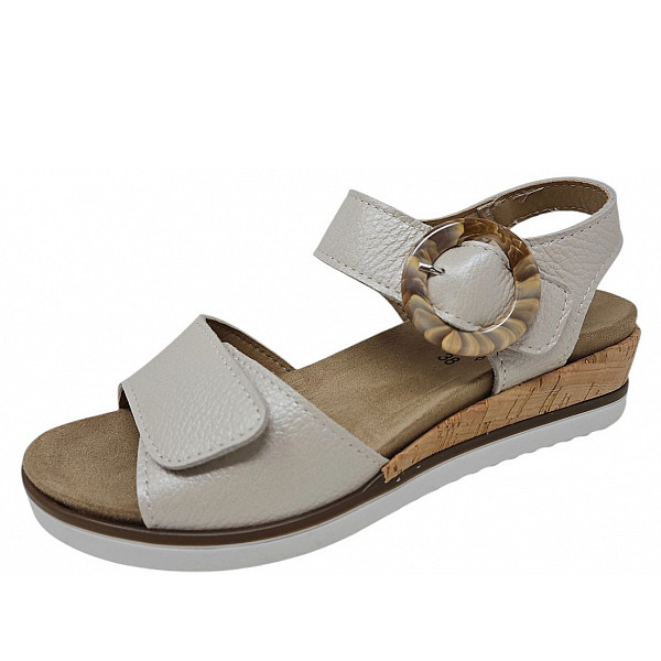 Aco Riana 14 Sandalette creme perlato