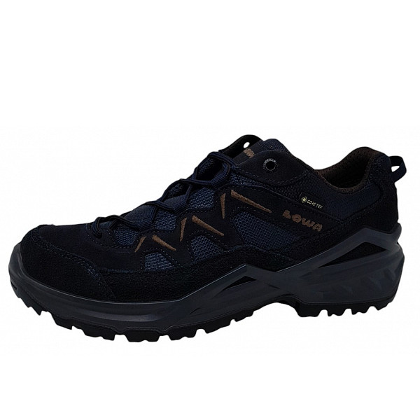 Lowa Sirkos EVO GTX LO Wanderschuh navy braun