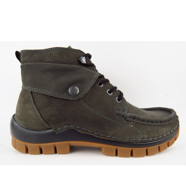 Wolky Jump Winter Nubuk carbon Stiefelette carbon