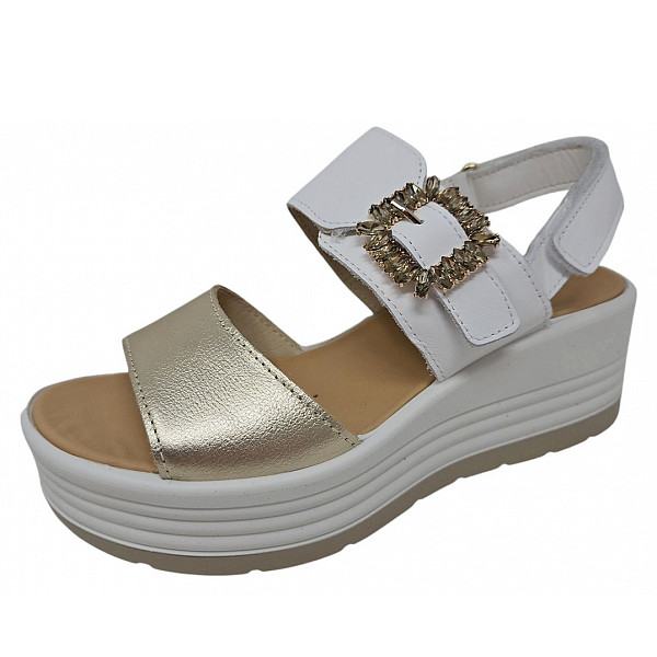 Igi & Co. D. Clea Sandalette platino bianco