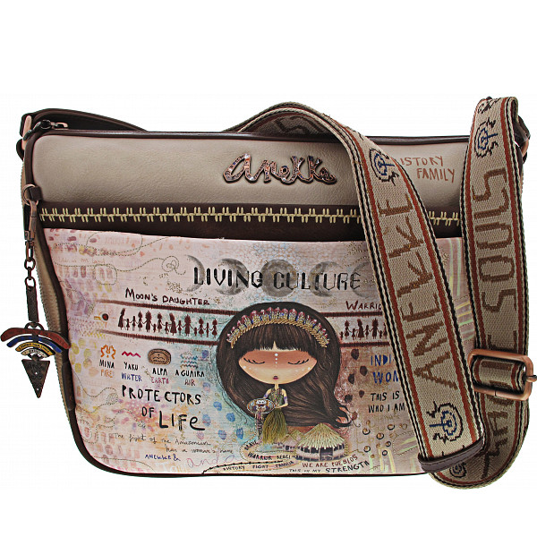 Anekke Menire Tasche braun/rotbraun/beige