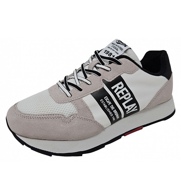 REPLAY Artur Stripes Sneaker white black