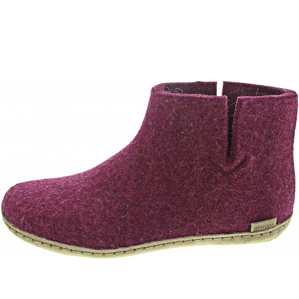 Glerups Low Boot Hausschuh cranberry