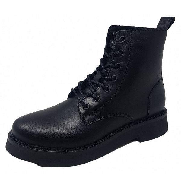 Tommy Hilfiger Lace Up Flat Boot Kurzstiefel black