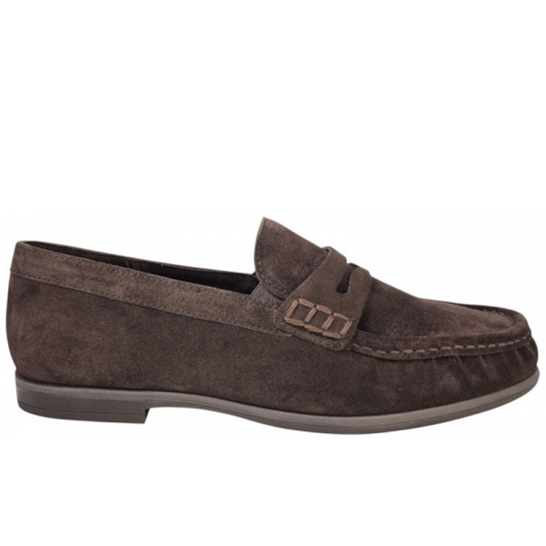 Paul Green Soft Suede mocca Slipper BRAUN