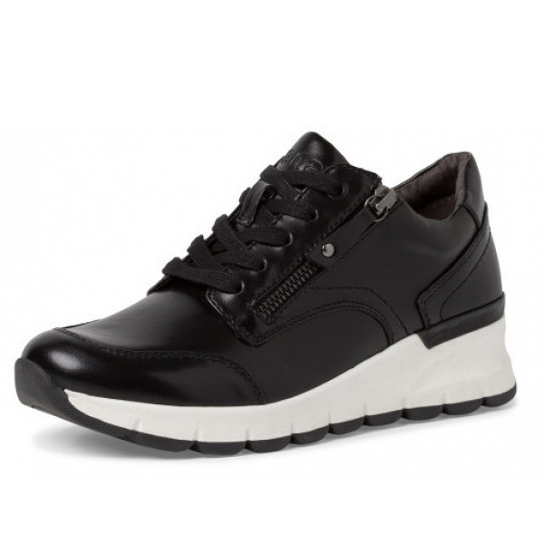 Jana schnürer Sneaker schwarz