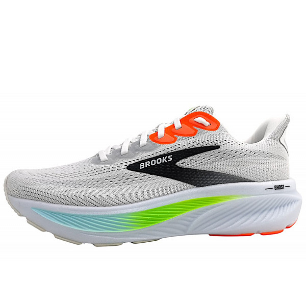 Brooks Ghost 17 Schnürer white/pink/gecko 112
