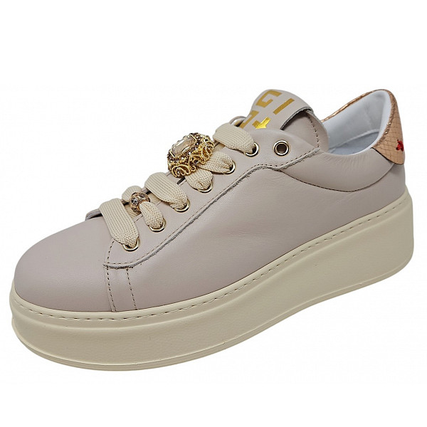 Gio+ Sneaker combi coda beige