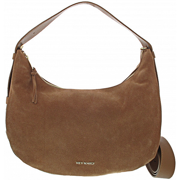 Hey Marly Lifetime Sister Suede M Tasche cognac