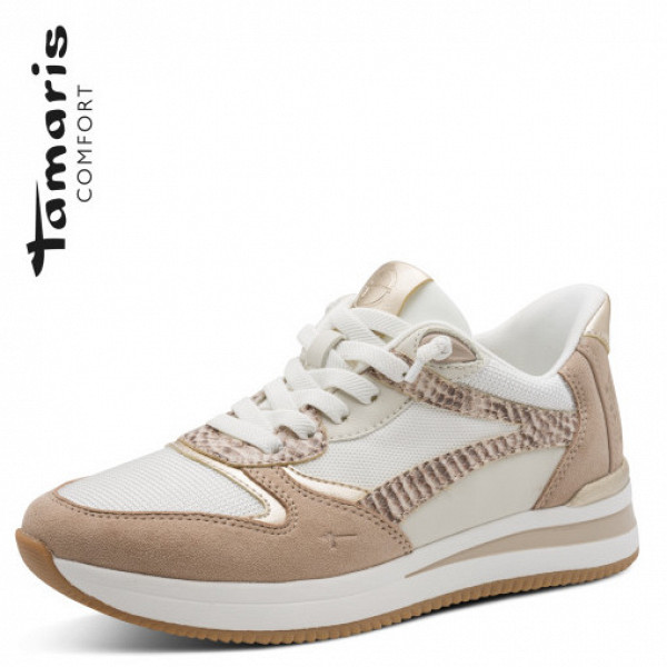 Jana schnürer Slipper beige