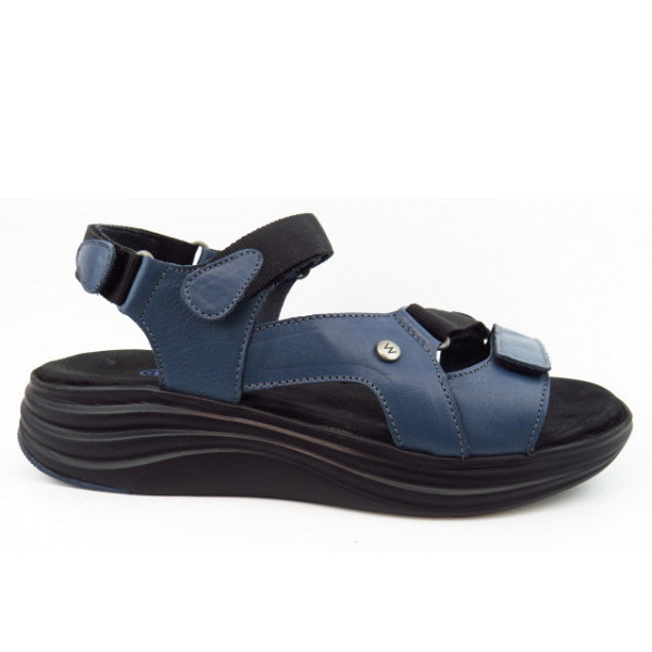 Wolky Cirro Savana Lth jeans Sandale jeans