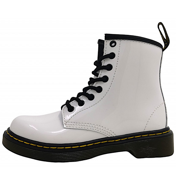 Dr. Martens Delaney Patent Stiefel patent white