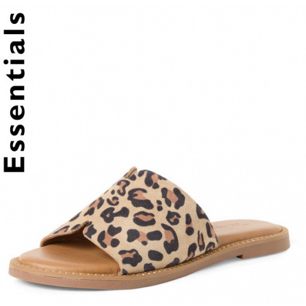 Tamaris pantolette flache Pantolette braun