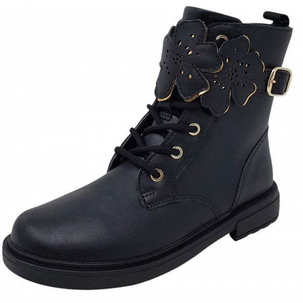 Geox Eclair Schnürstiefel black