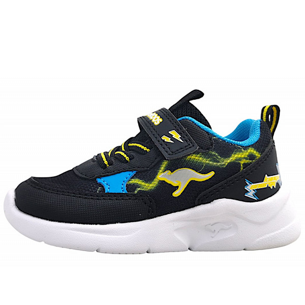 KangaRoos K-NY Peppa EV Klettschuh 5062 black/neon yellow