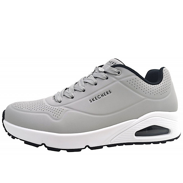 Skechers UNO - Stand on Air Sneaker low LGBK lt. grey/black