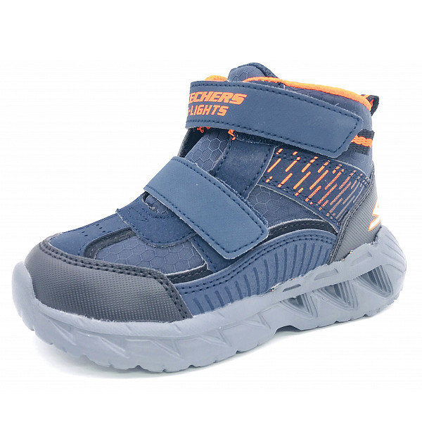 Skechers Double Strap Sneaker Boot W/ E Klettstiefel blau