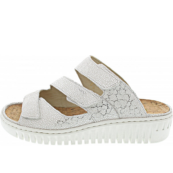 Waldläufer H-Willow Pantolette Dots weiss