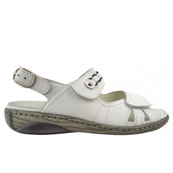 Waldläufer Garda VEGA Sandale WEISS