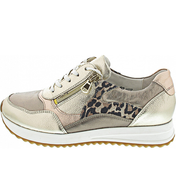 Waldläufer H-Vicky sportlicher Schnürer gold lightgold beige