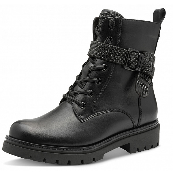 Marco Tozzi Schnürstiefel schwarz