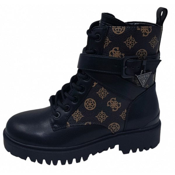 Guess OLSY Schnürstiefel black braun