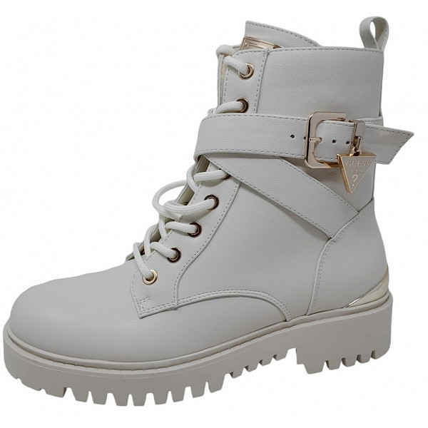 Guess OLSY Schnürstiefel ivory