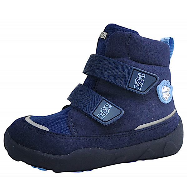 Affenzahn Vegan Bär Winterstiefel blau