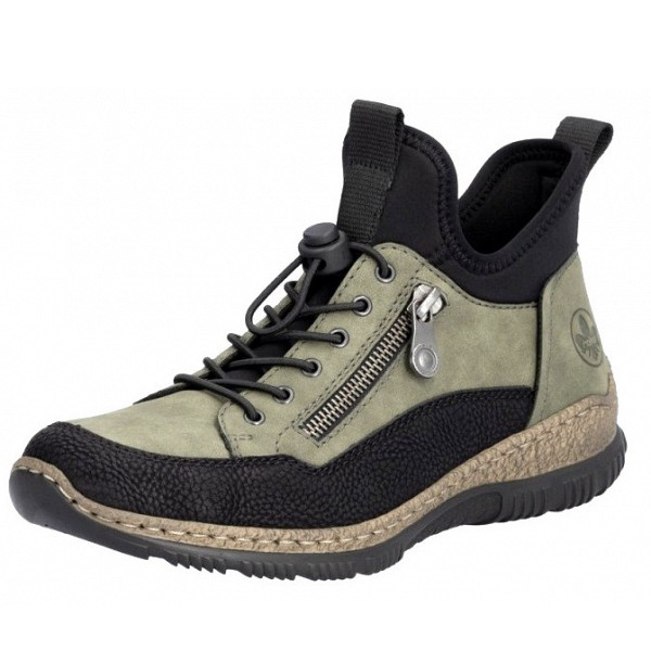 Rieker hwk damen halbschuhe Schnürer grün