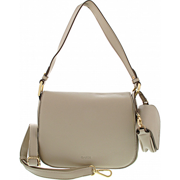Gabor Devika Flap Bag M Top Zip Tasche beige