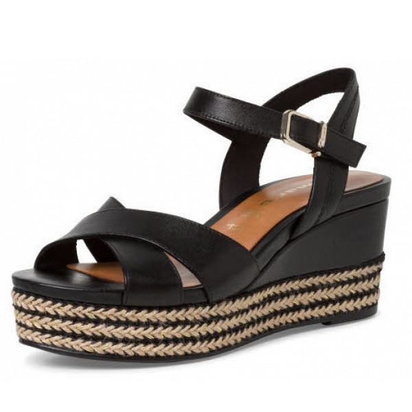 Tamaris sandalette Sandalette schwarz