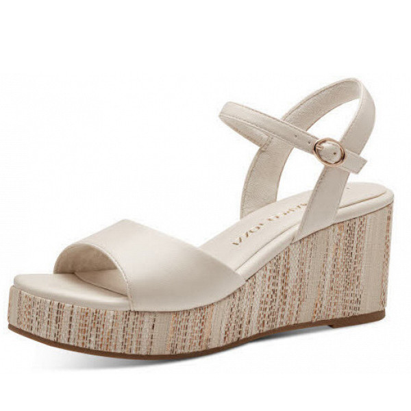 Marco Tozzi sandalette Sandalette hellbeige
