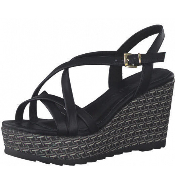 Marco Tozzi sandalette Sandalette schwarz