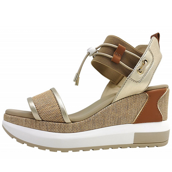 Nero Giardini Keilsandalette beige/gold 420