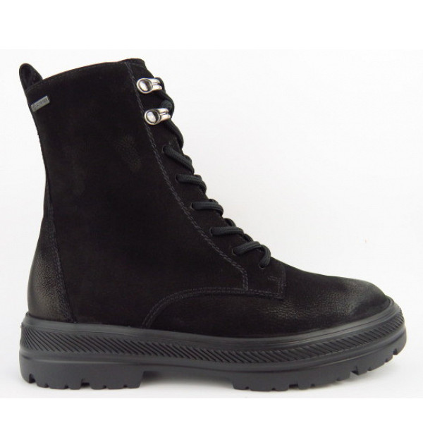 Paul Green Hightop Nubuk Gore black Stiefelette Schwarz